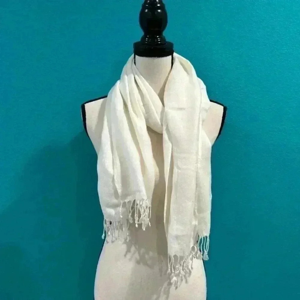 White scarf
